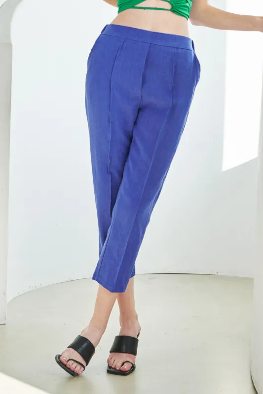 Elinor Linen Straight-Leg Pants sold by storets
