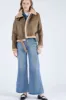 Dilla Faux Shearling Aviator Jacket sold by storets