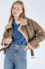 Dilla Faux Shearling Aviator Jacket sold by storets