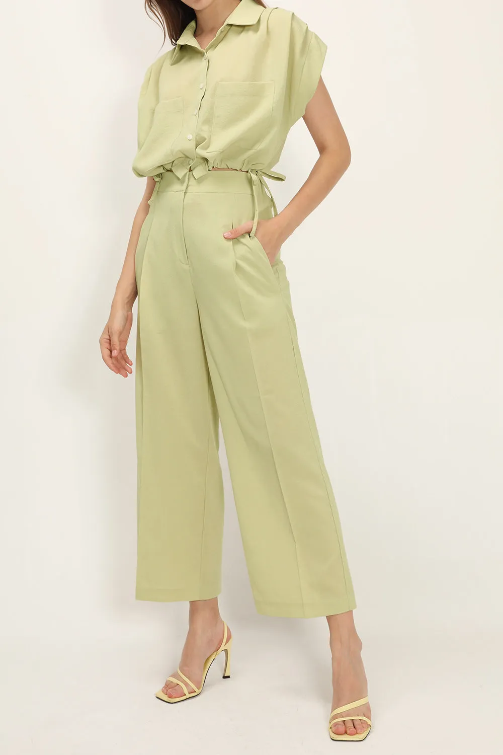 Alina Pintuck Wide Pants sold by storets product image thumbnail 3