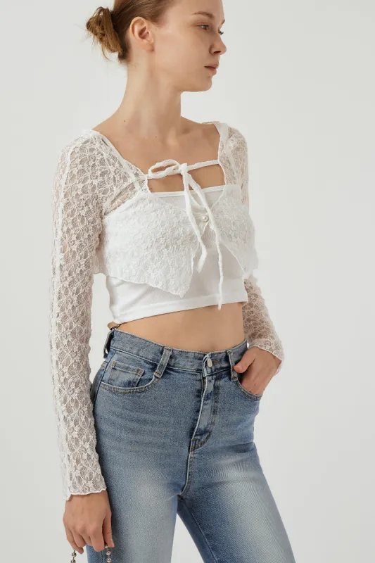 Ava Top & Cardi Set sold by storets