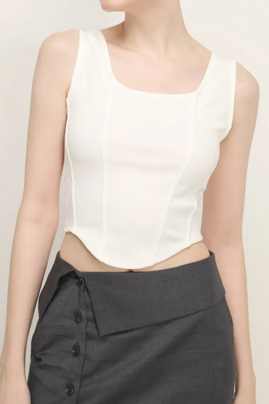 Adelyn Cropped Tank Top sold by storets