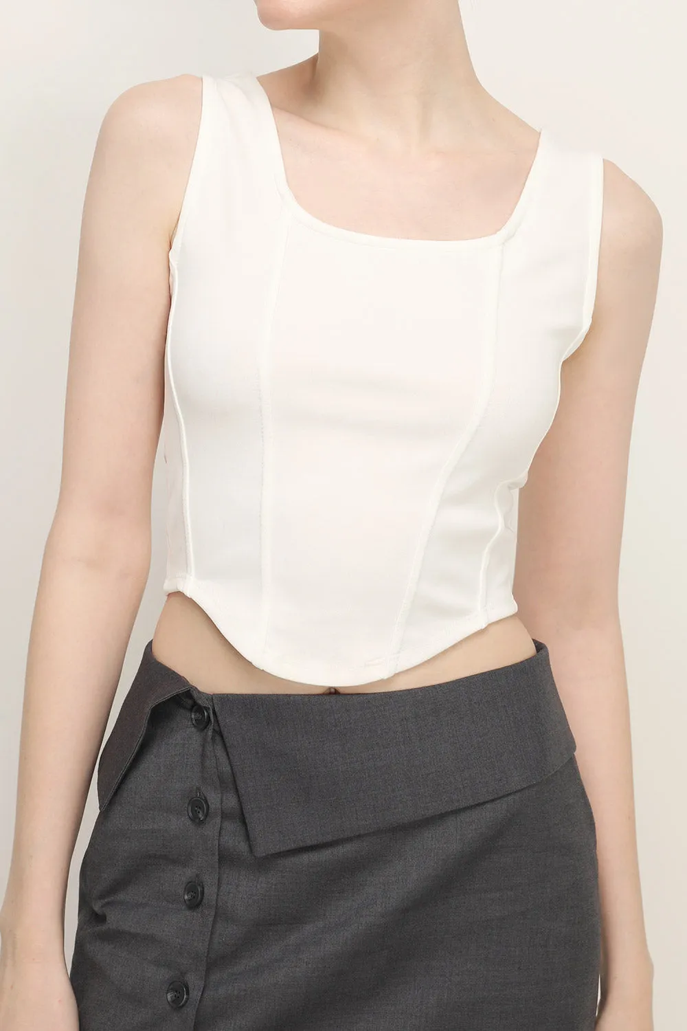 Adelyn Cropped Tank Top sold by storets