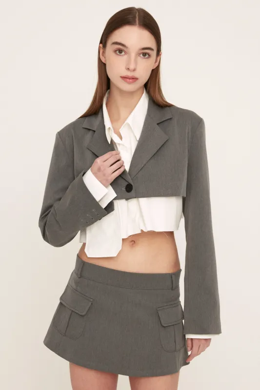 Iris Micro Cropped Jacket sold by storets