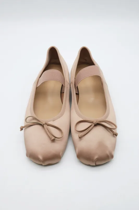 Sidney Satin Ballet Flats sold by storets
