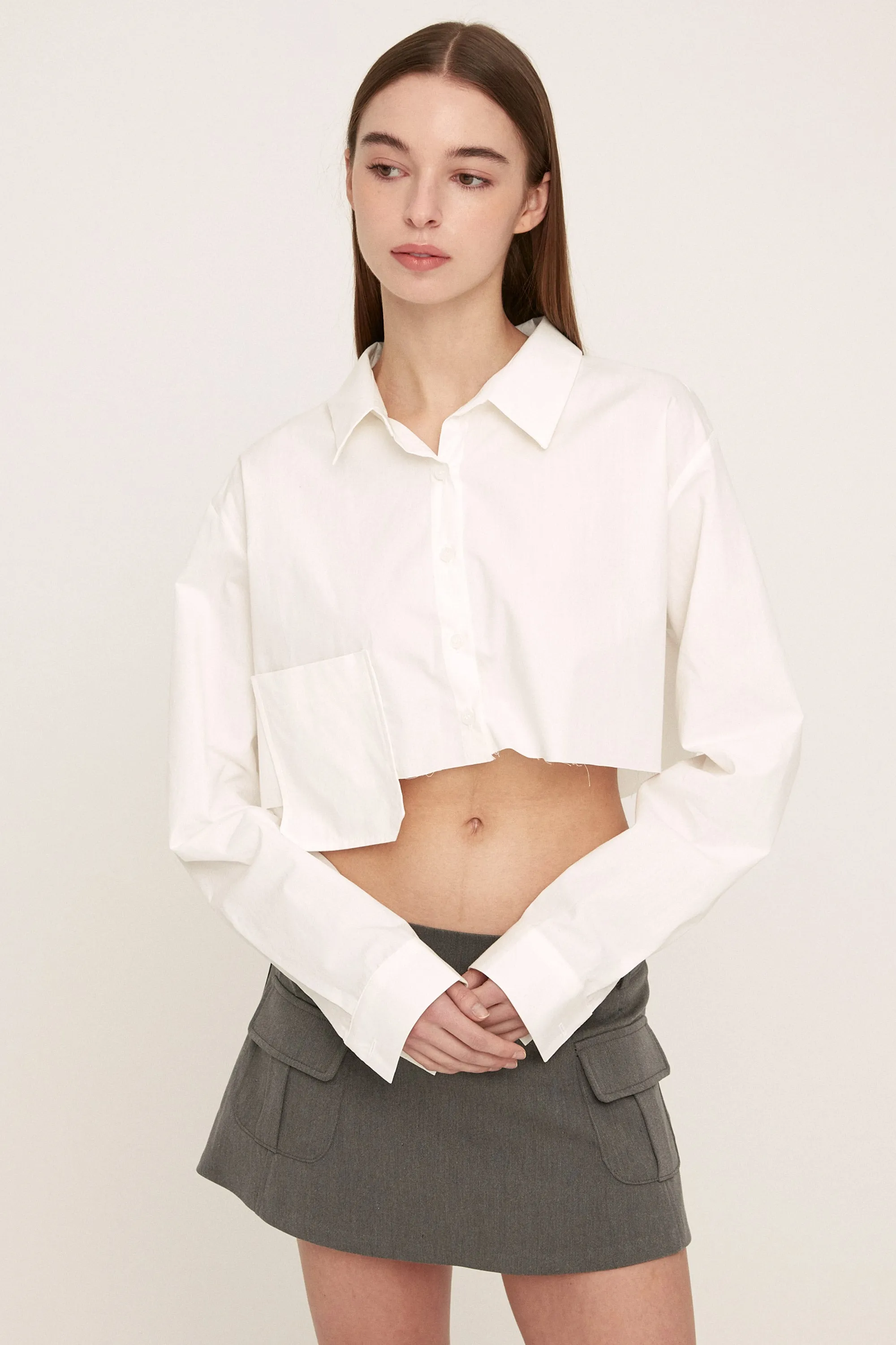 Taylor Cropped Shirt sold by storets product image thumbnail 3
