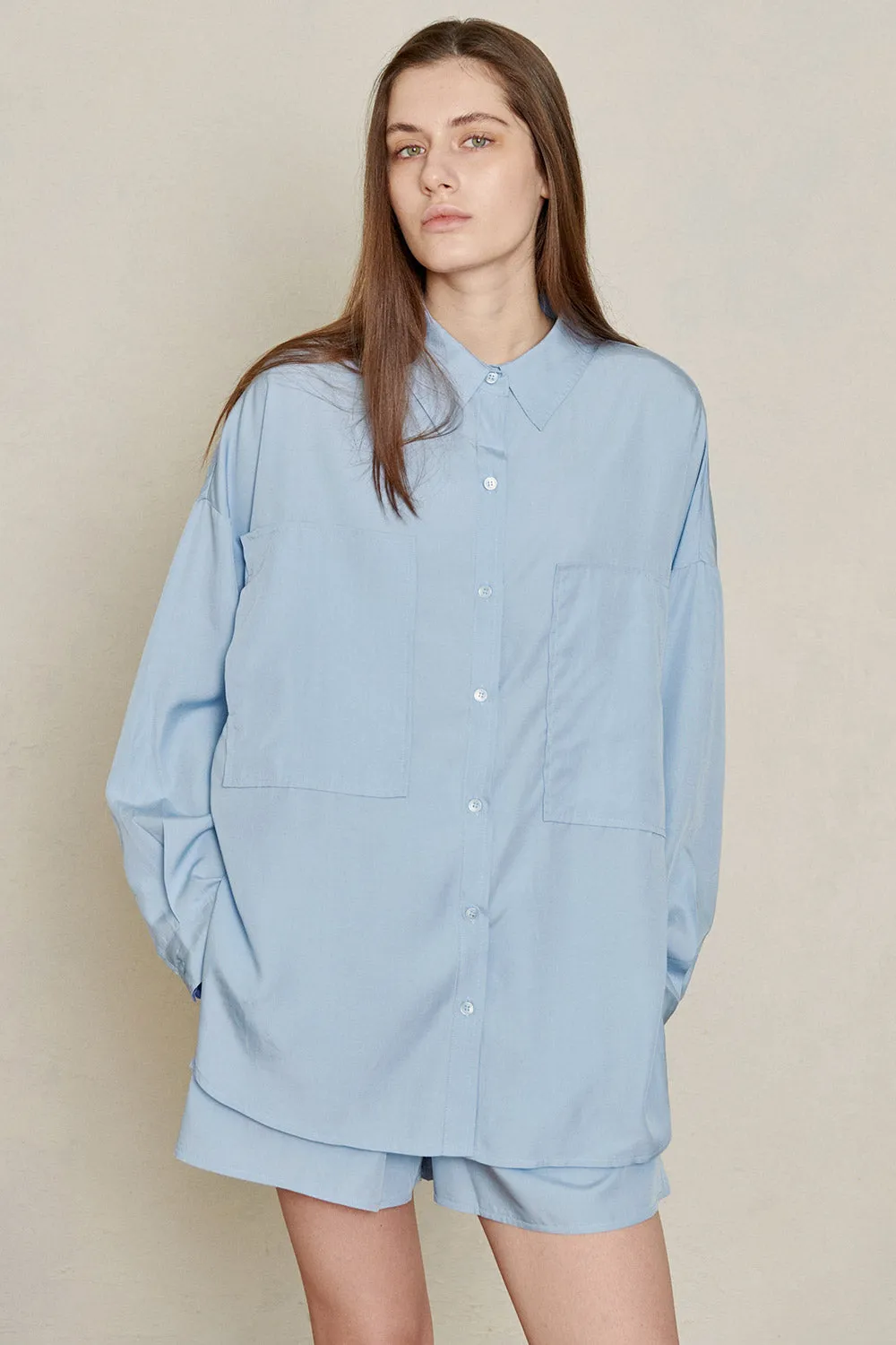 Oversized Bamboo Shirt sold by storets product image thumbnail 3