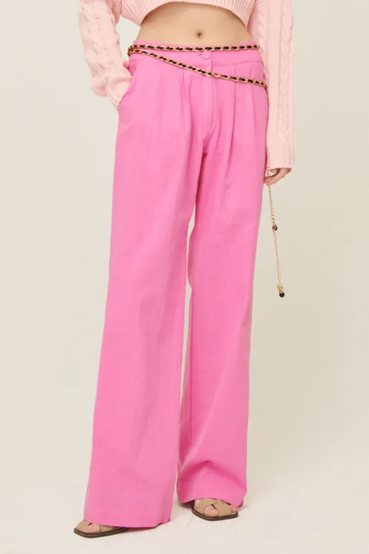 Sabrina Pintucked Wide Pants sold by storets