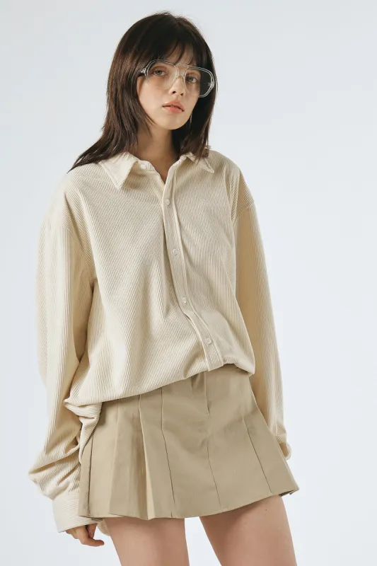 Carly Pleated Mini Skirt sold by storets