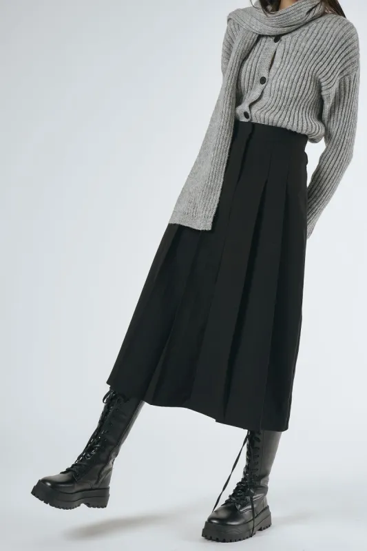 Cathia Pleated Midi Skirt sold by storets
