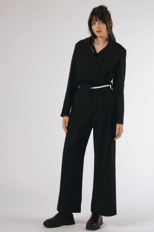 Lyla Contrast Waist Pants sold by storets