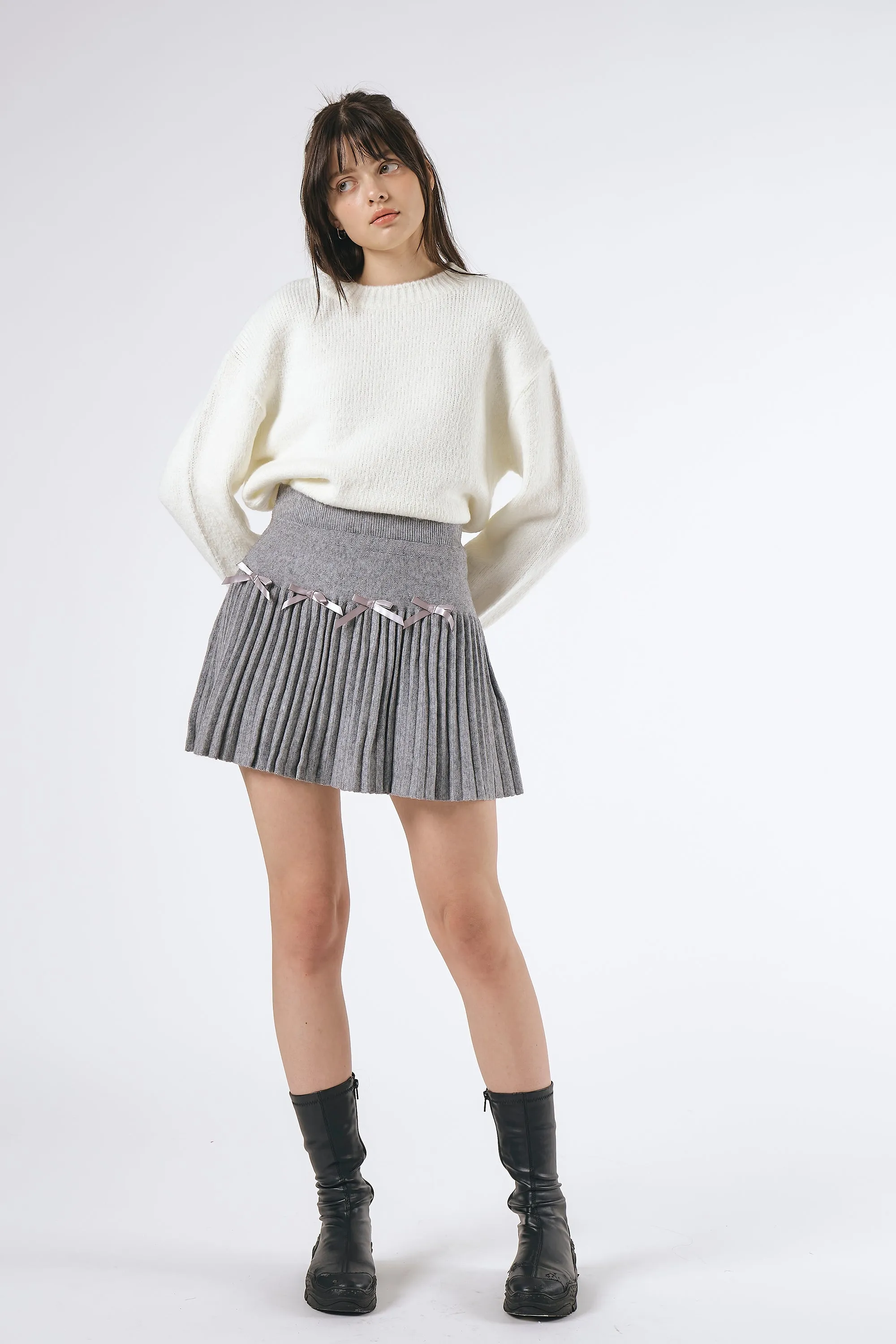 Elia Knitted Mini Skirt sold by storets product image thumbnail 3