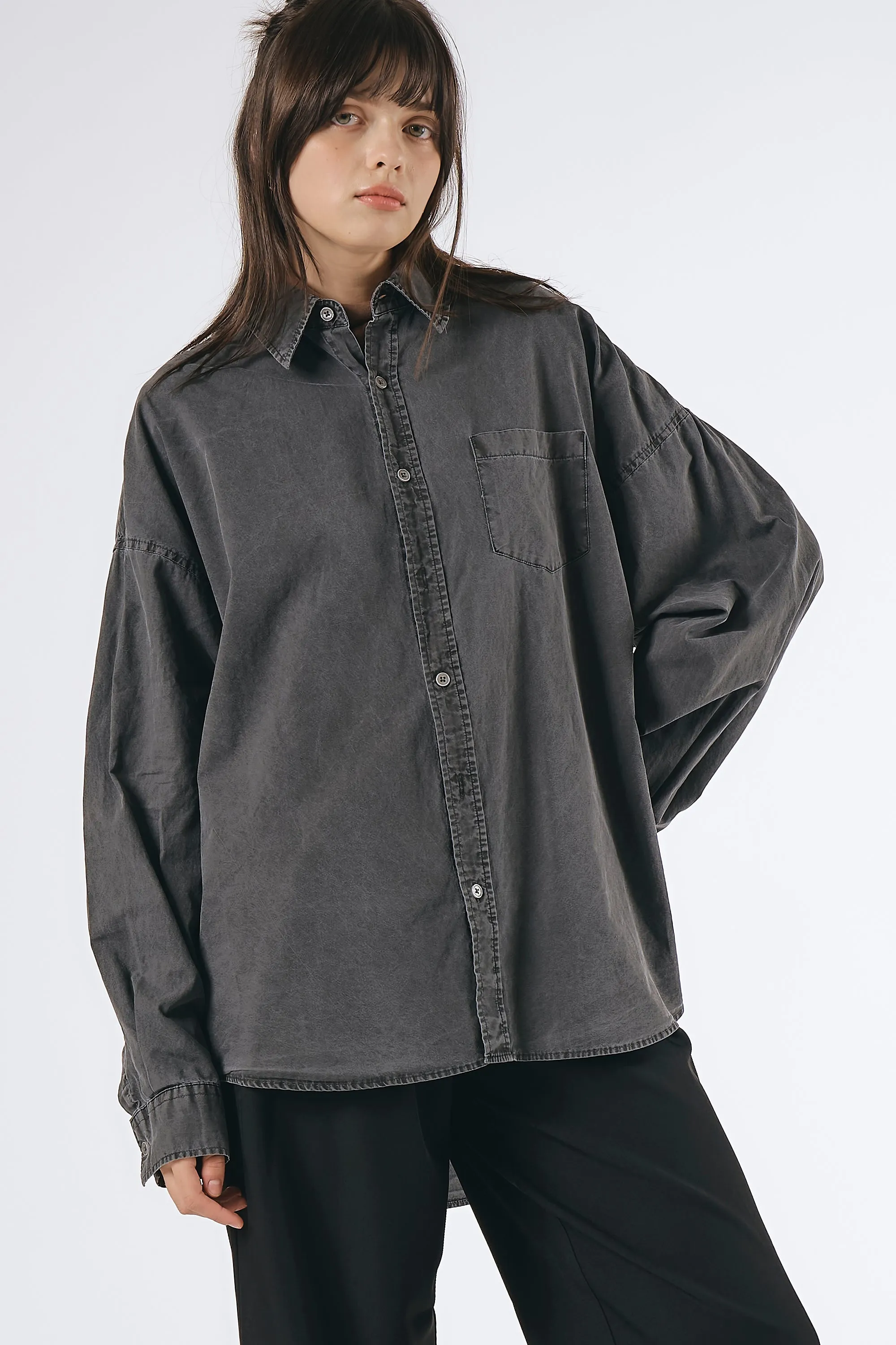 Lydia Oversized Washed Shirt sold by storets product image thumbnail 2