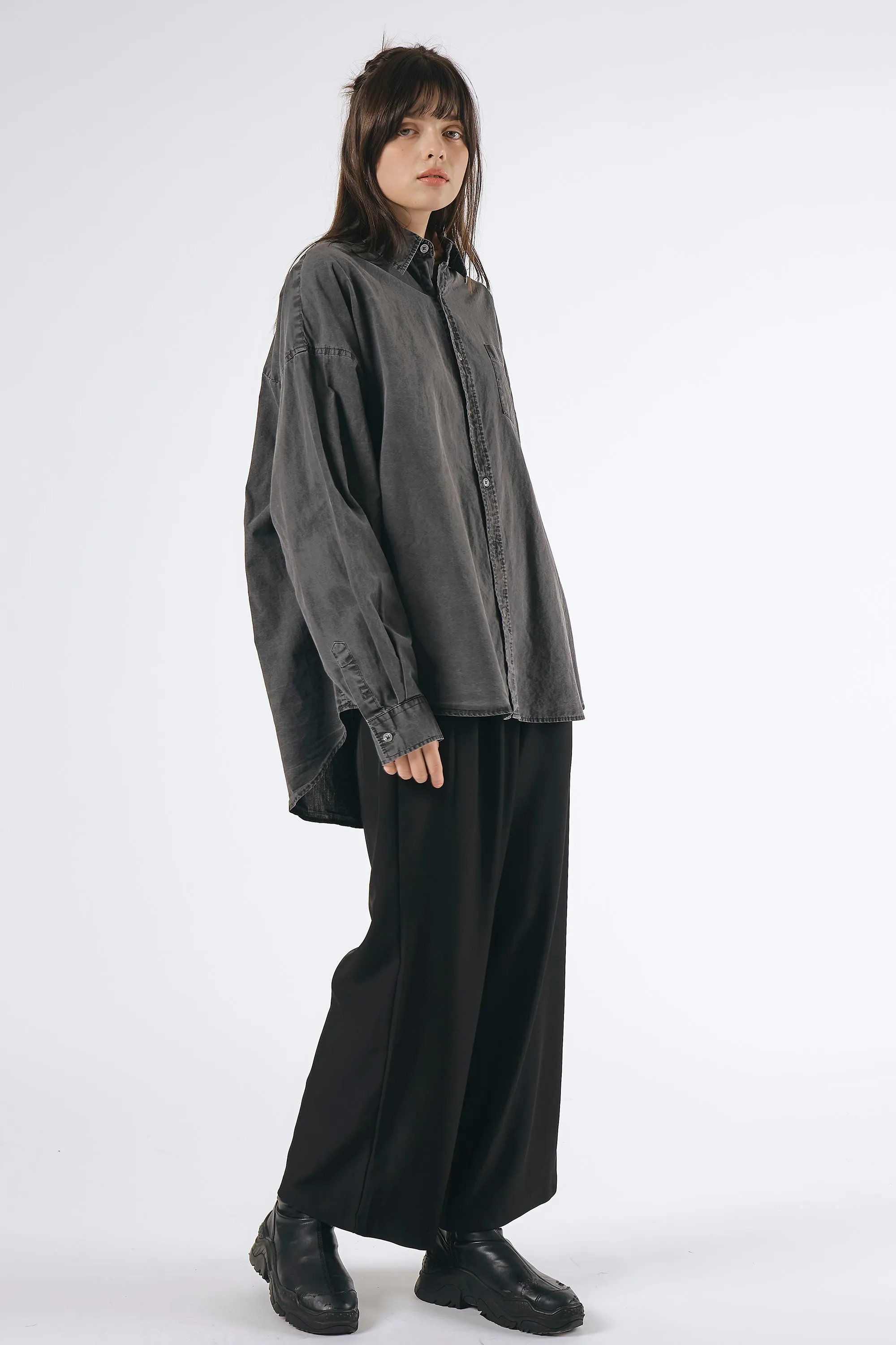 Lydia Oversized Washed Shirt sold by storets product image thumbnail 3