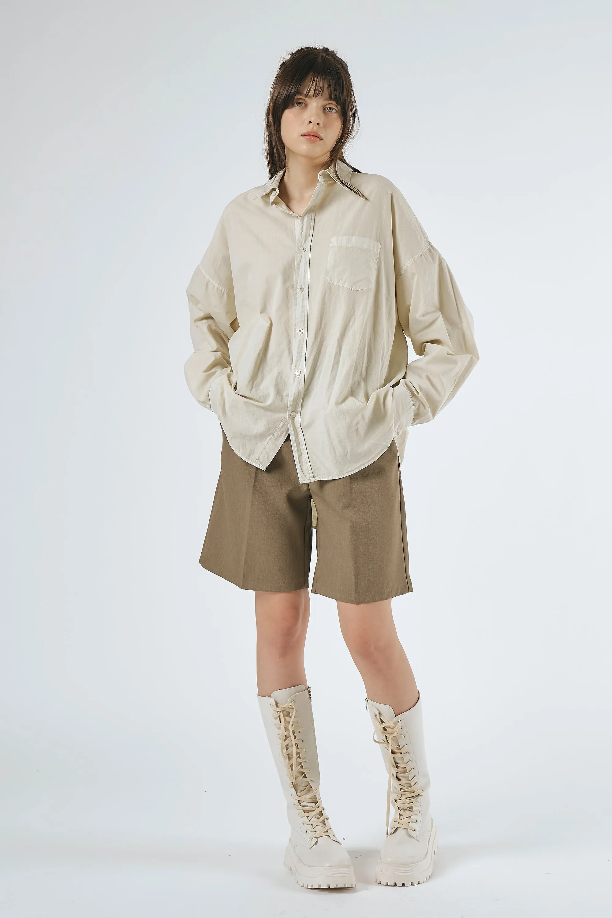 Lydia Oversized Washed Shirt sold by storets product image thumbnail 3