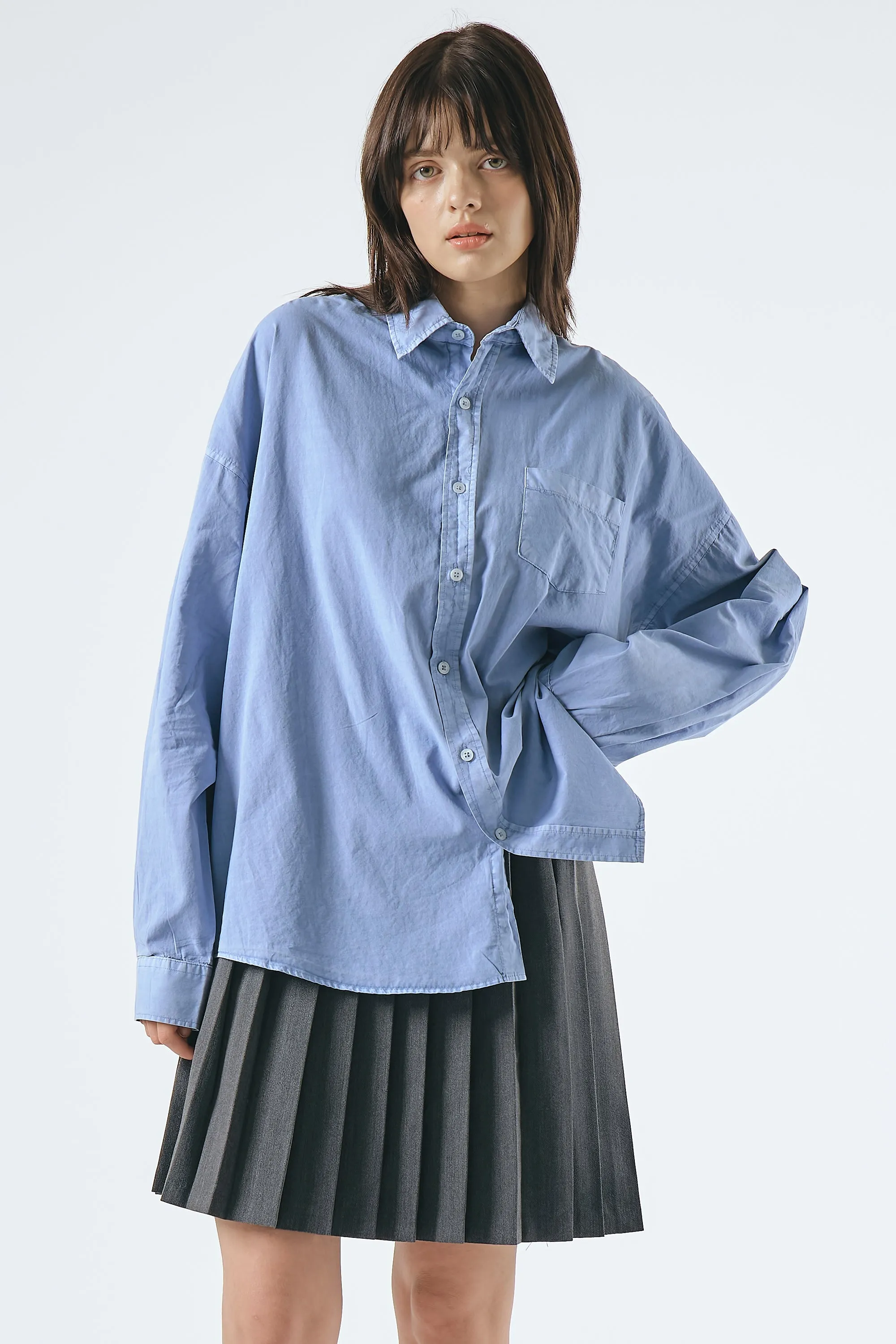 Lydia Oversized Washed Shirt sold by storets product image thumbnail 4
