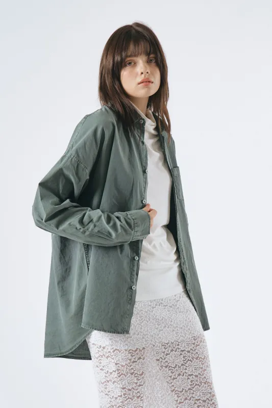 Lydia Oversized Washed Shirt sold by storets