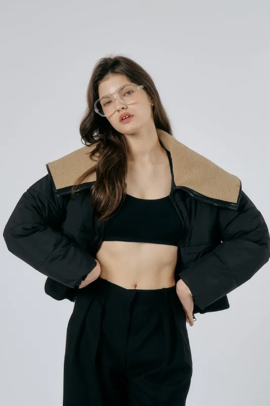 Olivia Cropped Puffer Jacket sold by storets