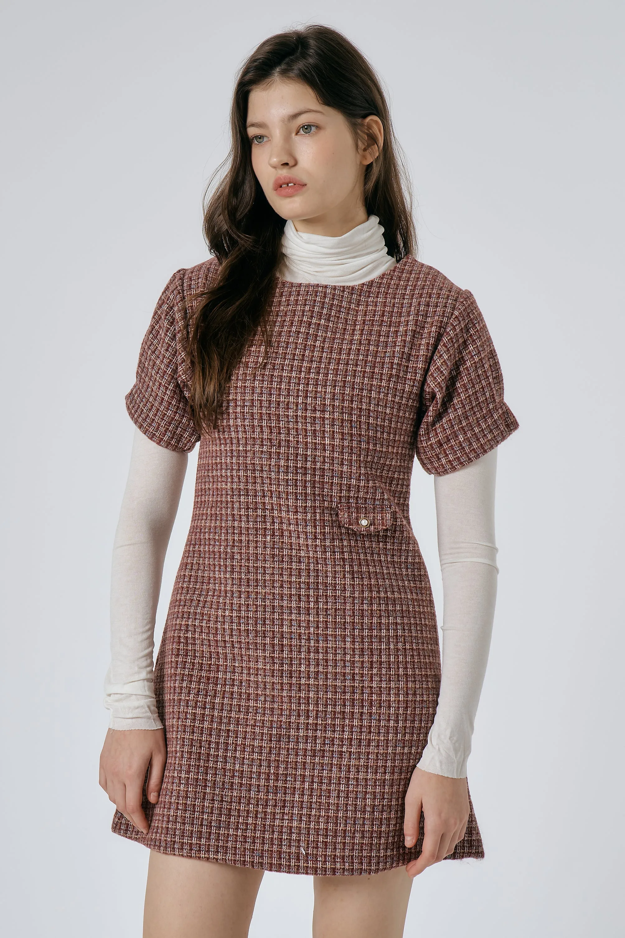 Scarlett Tweed Mini Dress sold by storets product image thumbnail 3