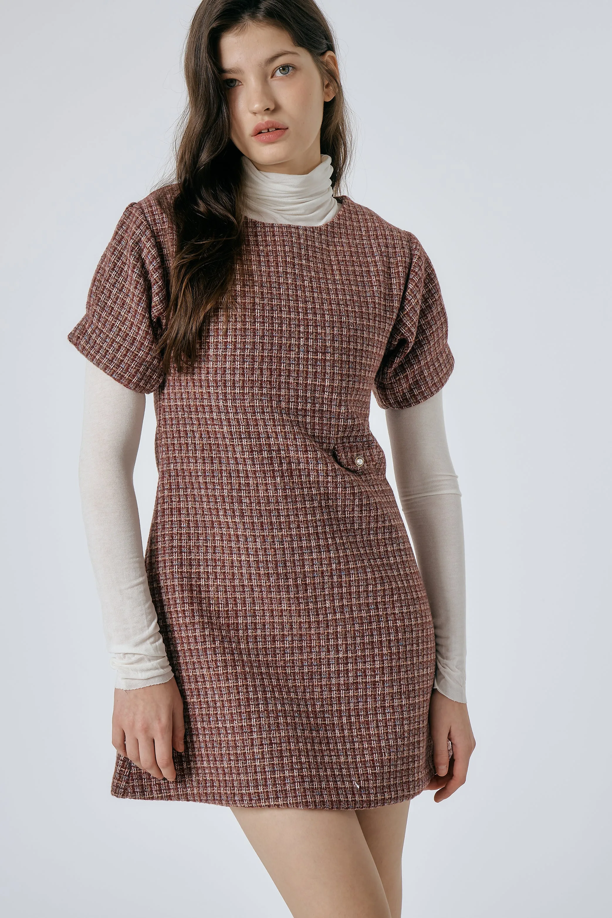 Scarlett Tweed Mini Dress sold by storets product image thumbnail 2