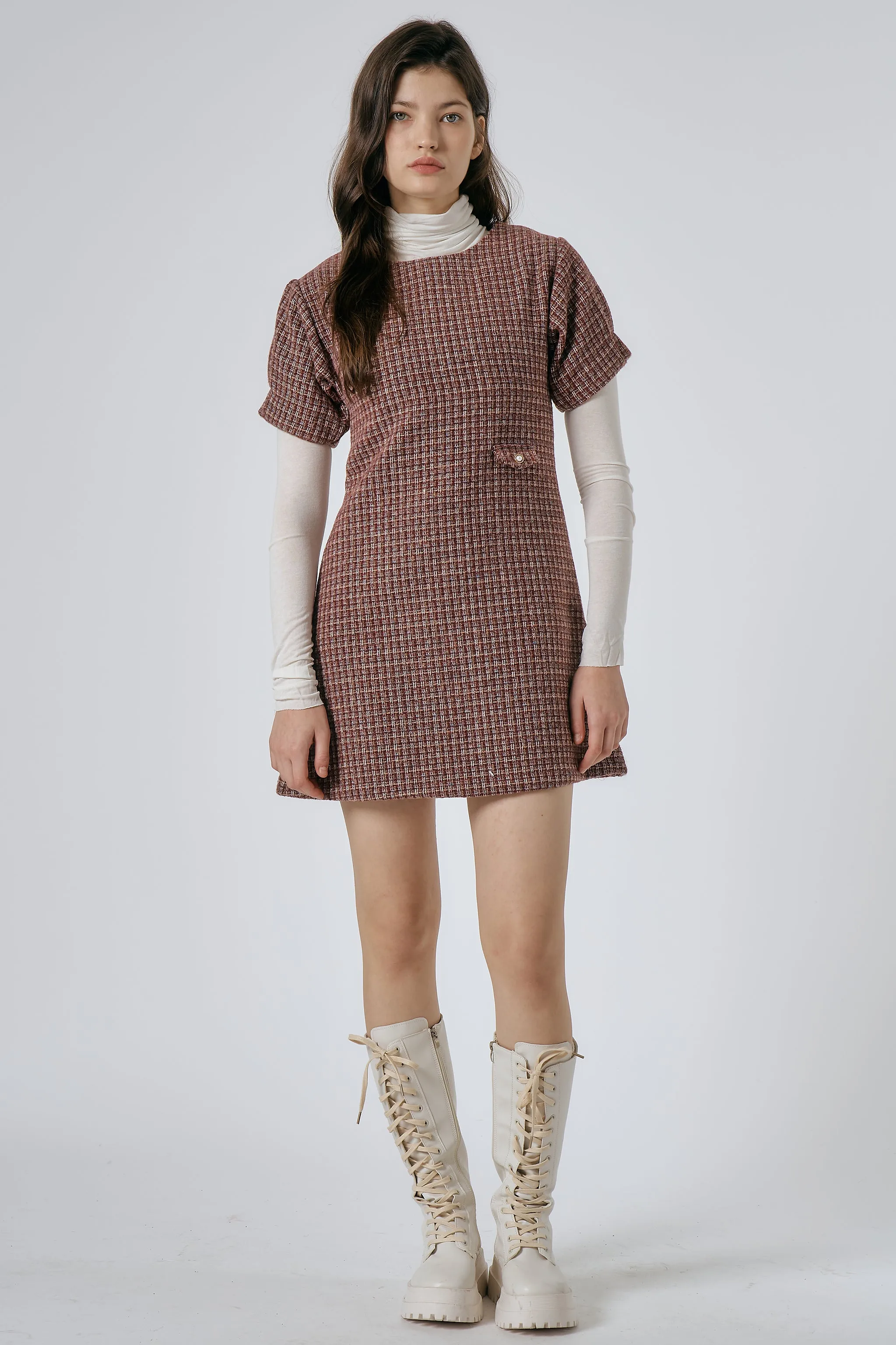 Scarlett Tweed Mini Dress sold by storets product image thumbnail 4