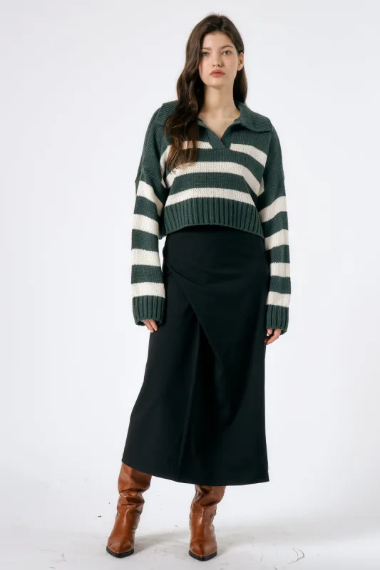 Hazel Wrap Effect Skirt sold by storets