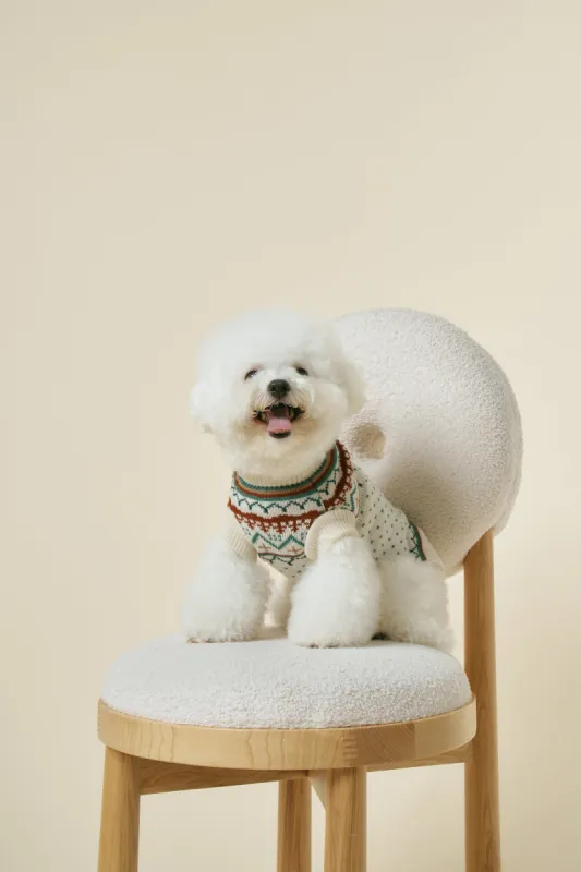 [STORETS X COSONNE] Fair Isle Retro Pet Sweater(for pet) sold by storets