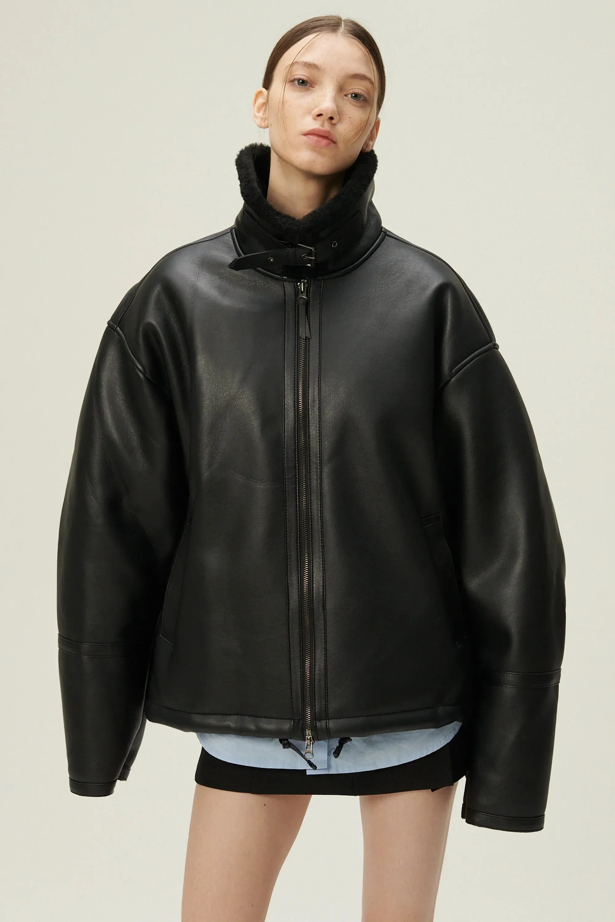 Cia Oversized Aviator Jacket sold by storets product image thumbnail 2