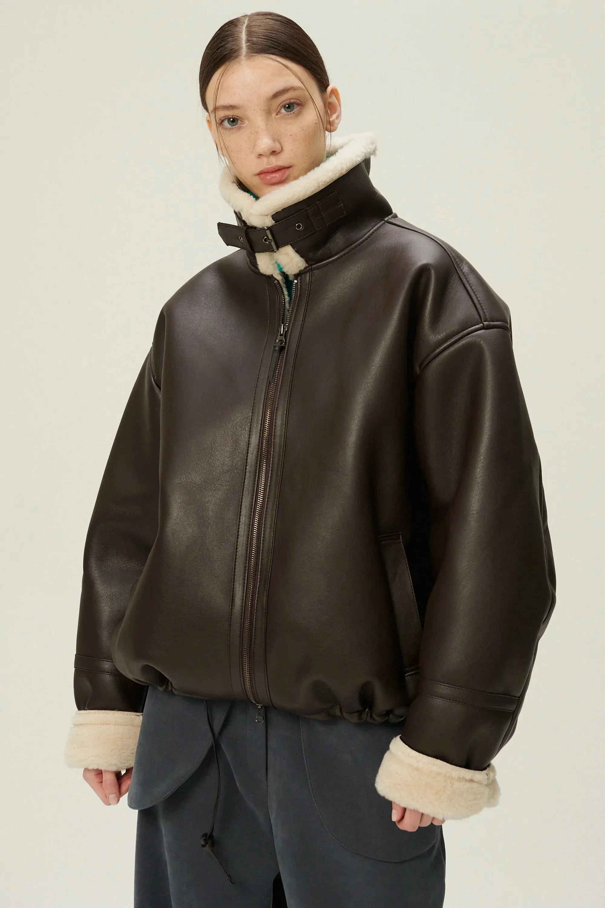 Cia Oversized Aviator Jacket sold by storets product image thumbnail 2