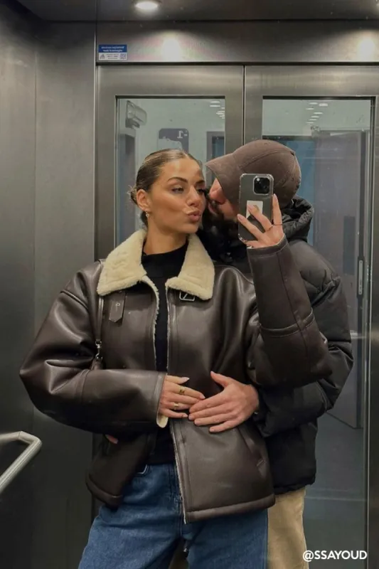 Cia Oversized Aviator Jacket sold by storets