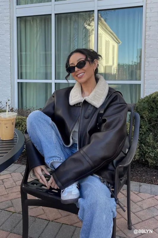 Cia Oversized Aviator Jacket sold by storets