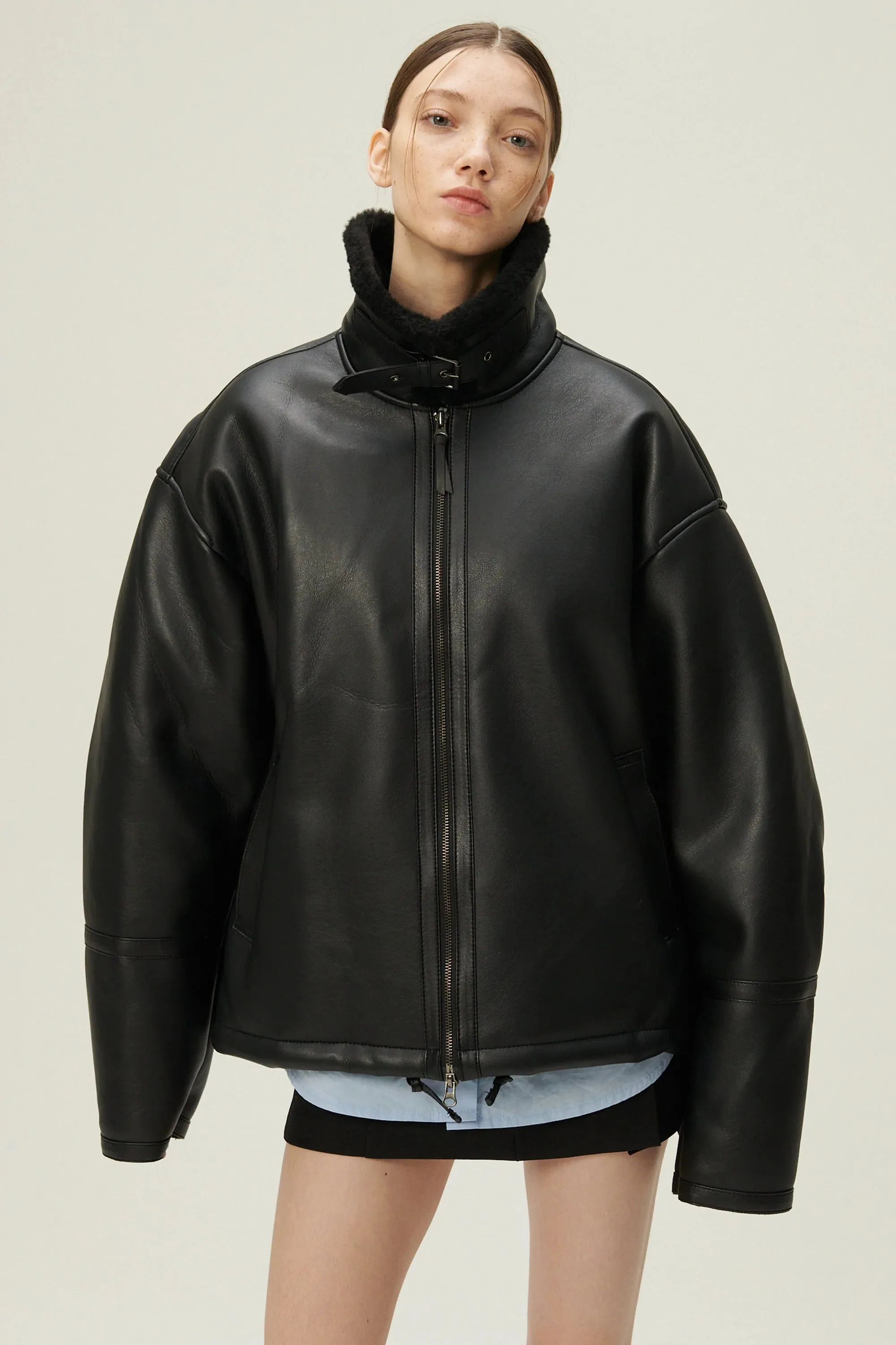 Cia Oversized Aviator Jacket sold by storets product image thumbnail 2