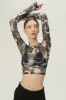 Luci Marble Mesh Top w/Thumbhole sold by storets