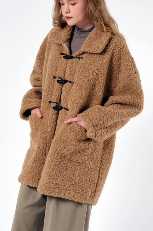 Carla Boucle Teddy Coat sold by storets