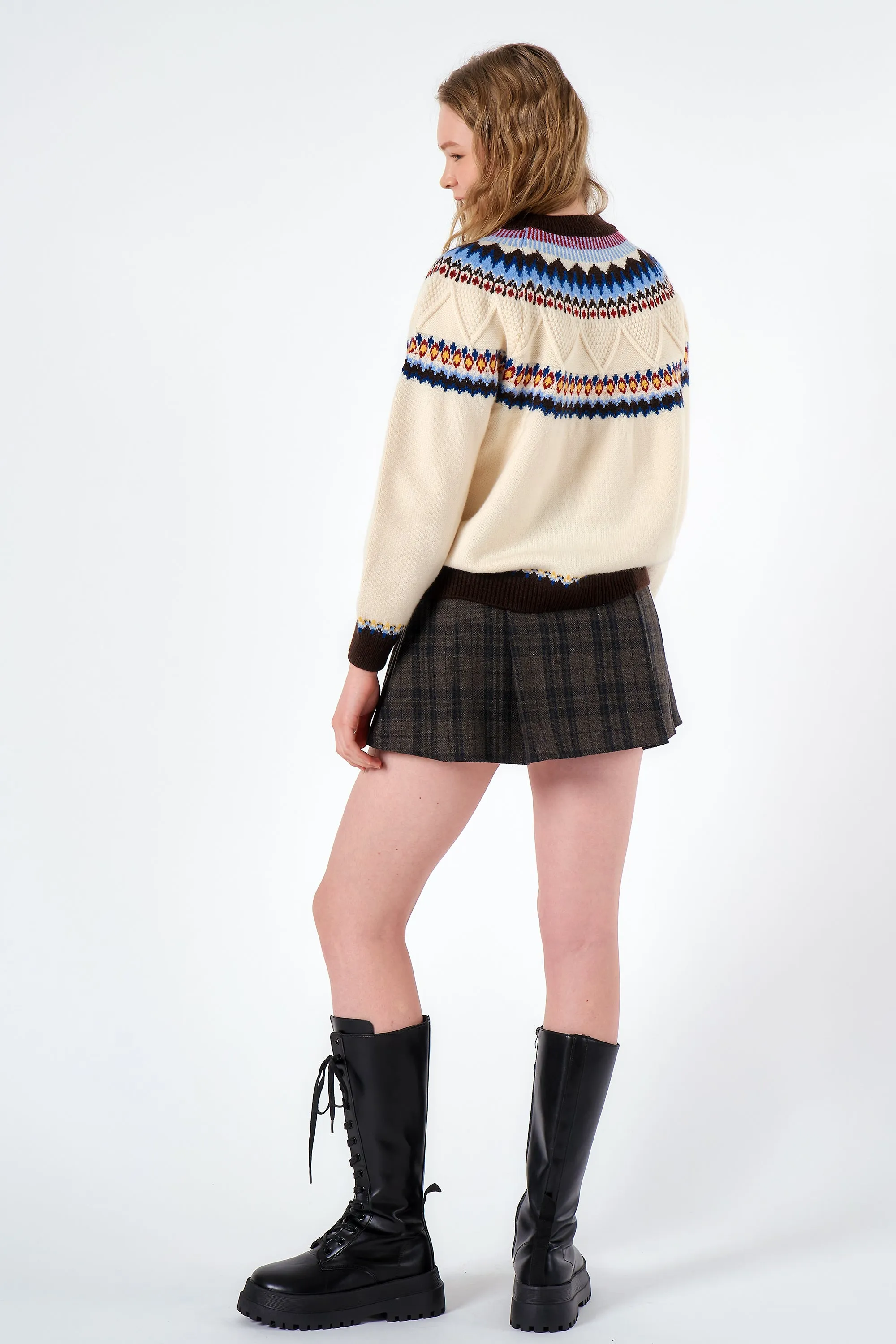 Mindy Intarsia Nordic Sweater sold by storets product image thumbnail 4