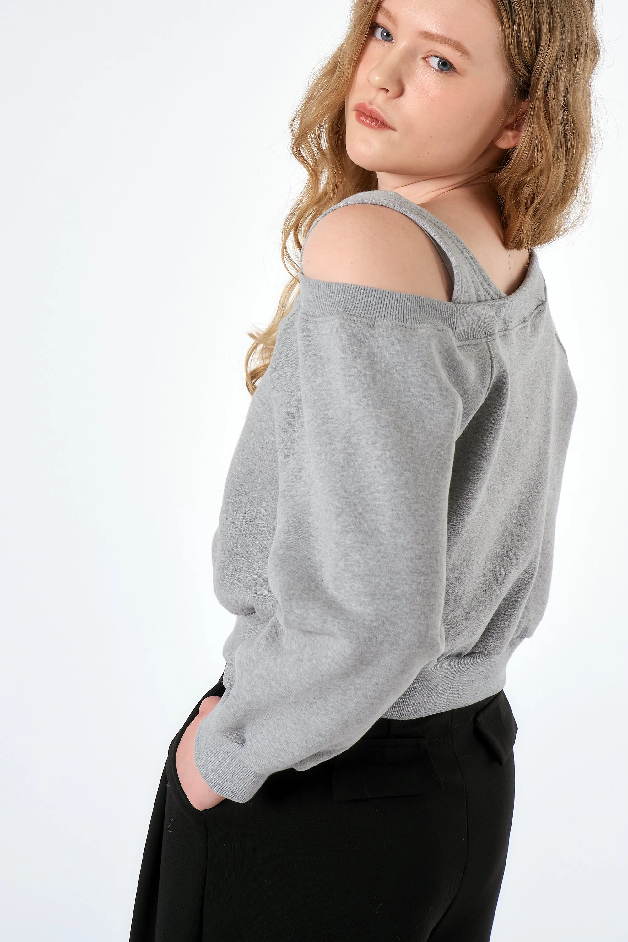 Jay Coldshoulder Sweatshirt sold by storets
