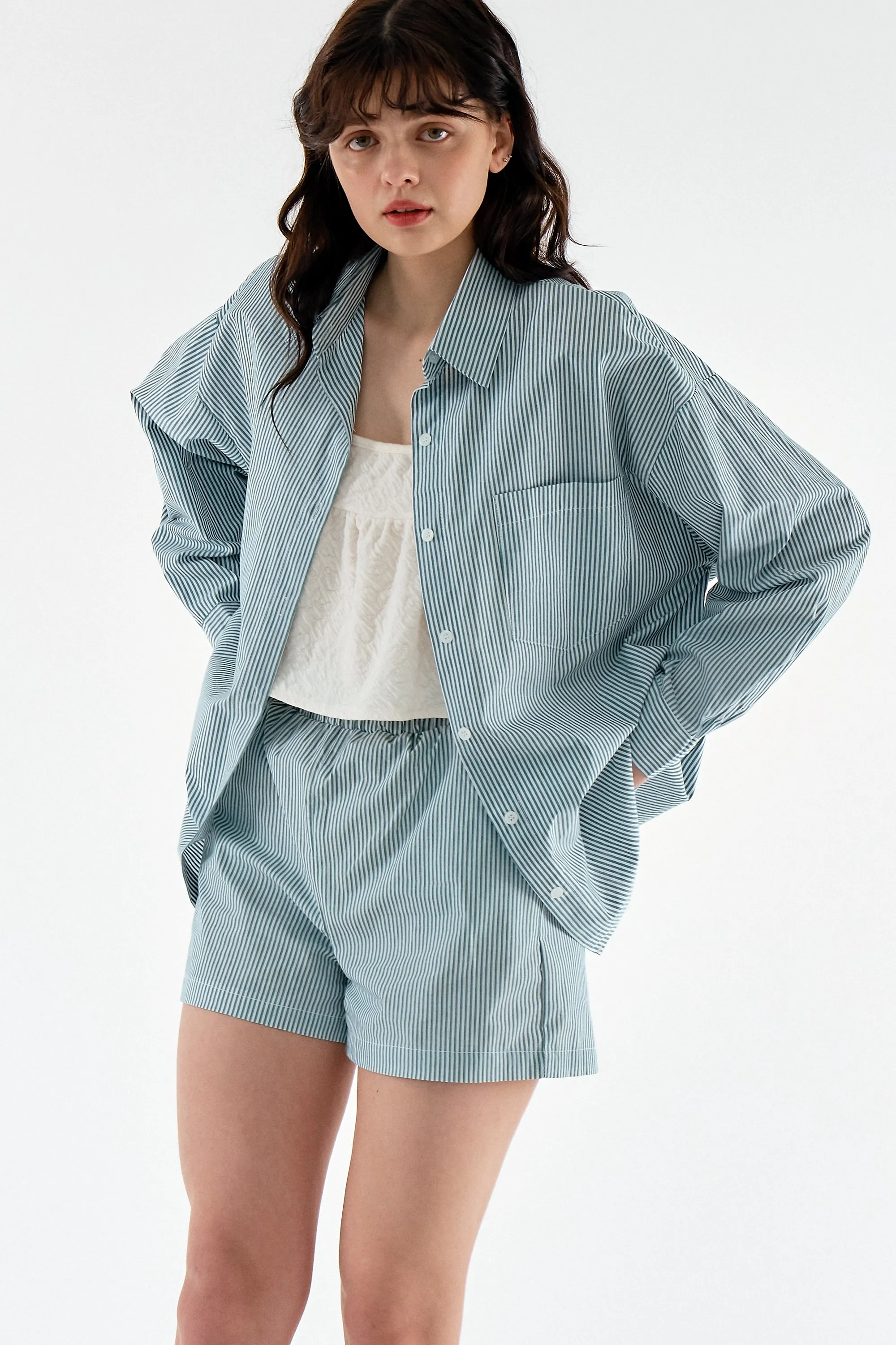 Mila Striped Shirt & Shorts sold by storets