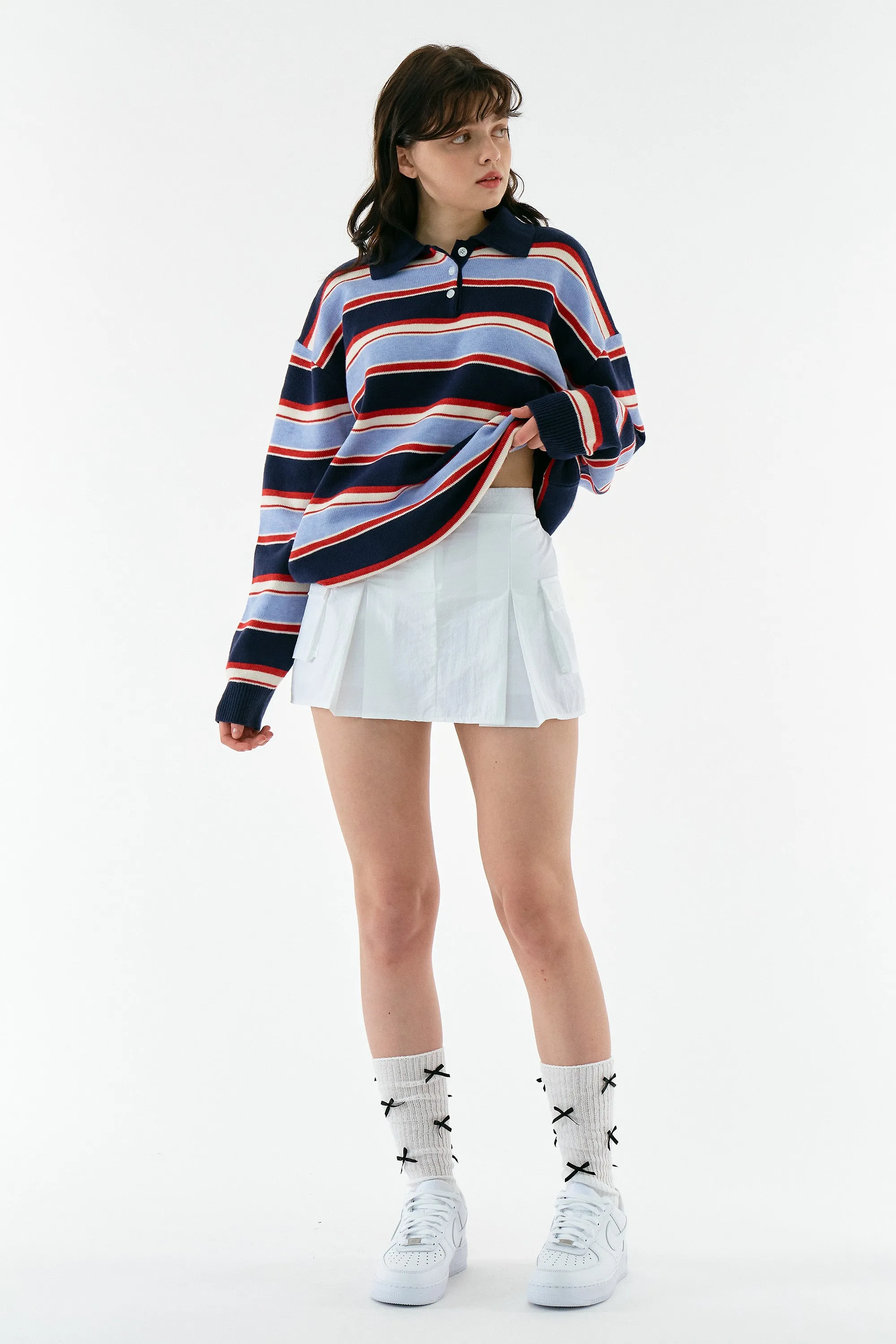 Flynn Stripe Collar Sweater sold by storets product image thumbnail 5