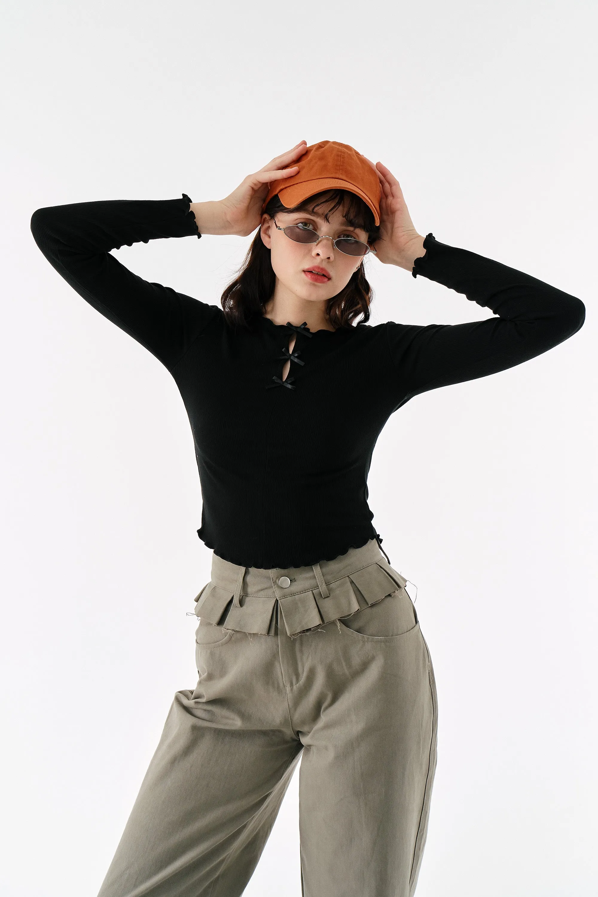 Mila Slimfit Bow Top sold by storets product image thumbnail 2