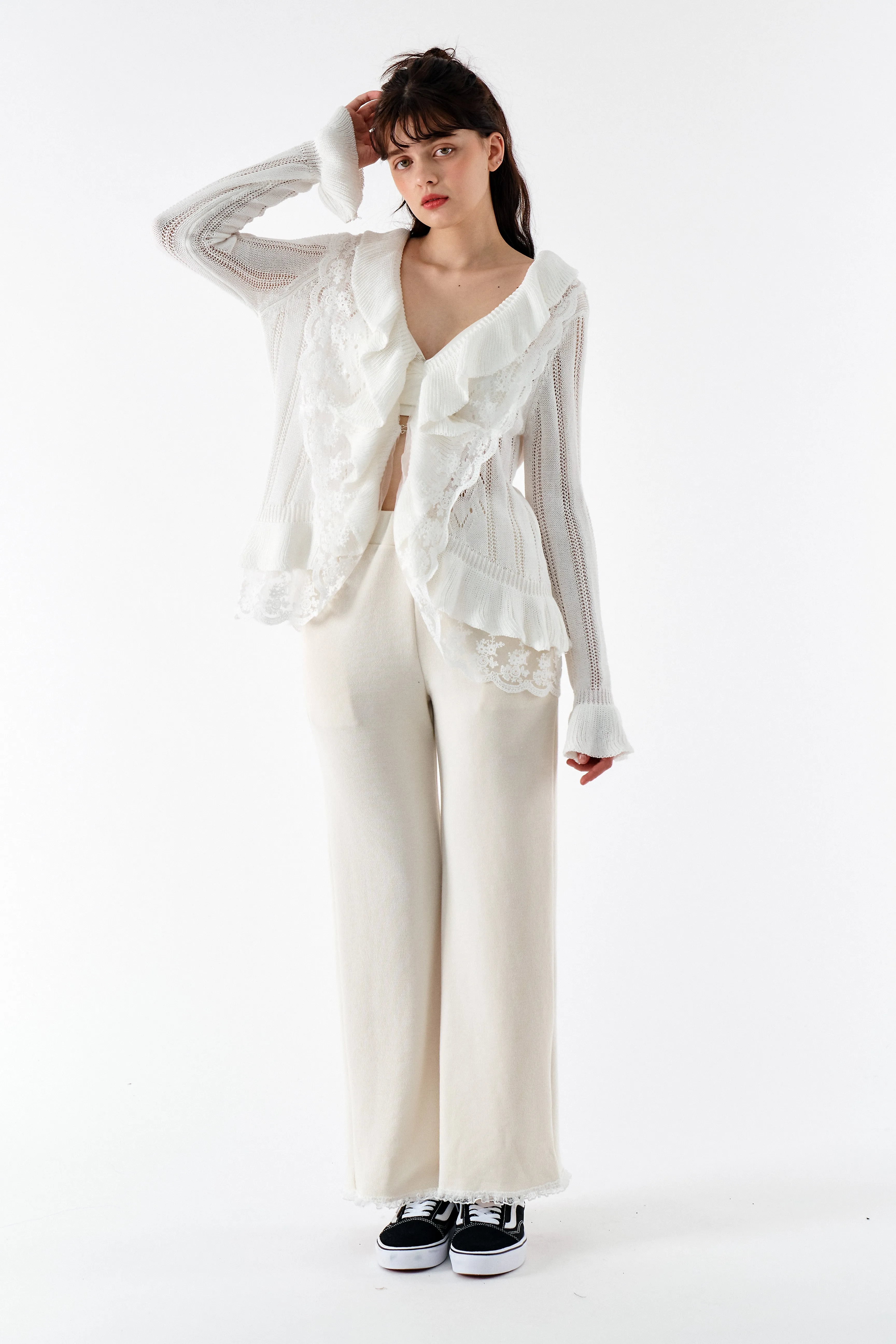 Zoe Pants w/Lace Trim sold by storets product image thumbnail 2