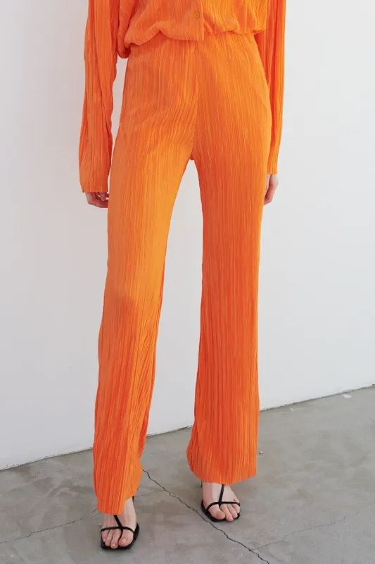 Maria Flared Leg Plisse Pants sold by storets