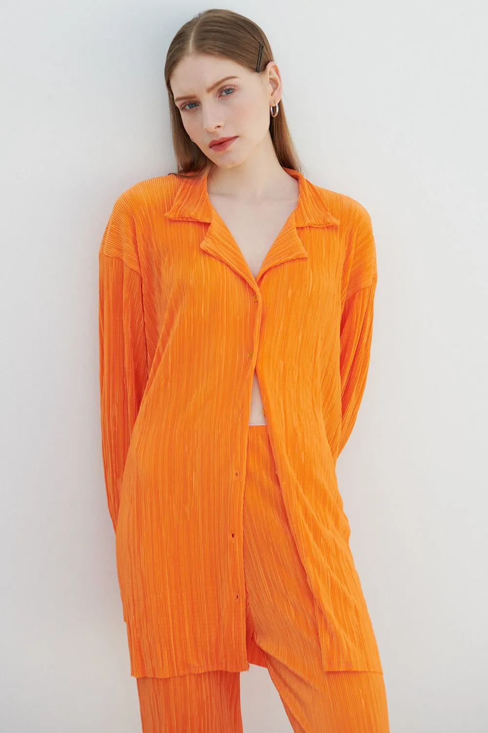 Maria Oversized Plisse Shirt sold by storets product image thumbnail 4