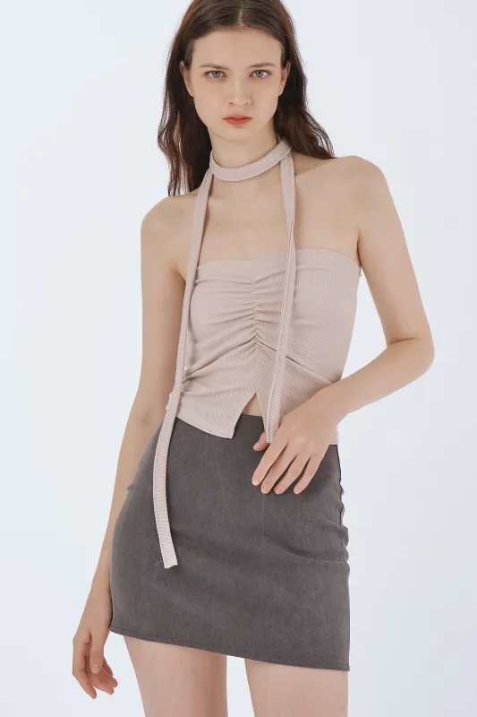 Olivia Ruched Bandeau Top sold by storets