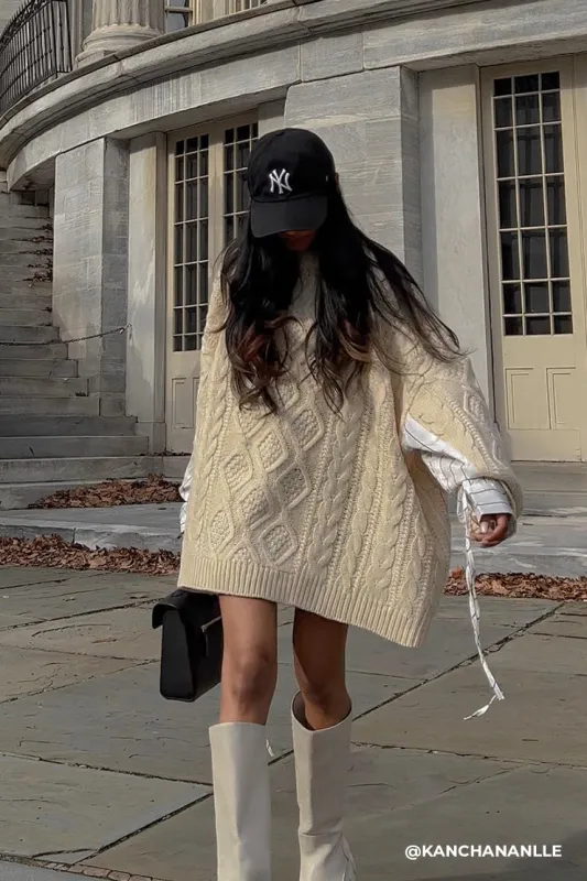 Sadie Shirt Combo Knit Pullover sold by storets