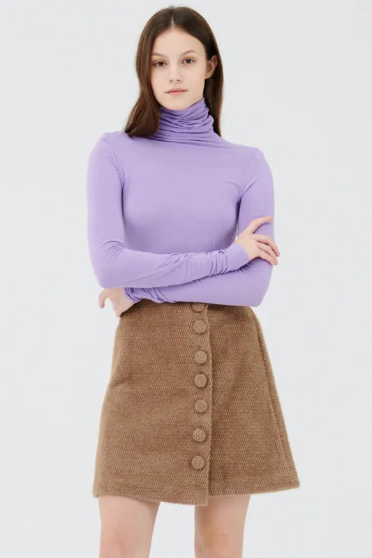 Zoe High Neck Long Sleeve Top sold by storets