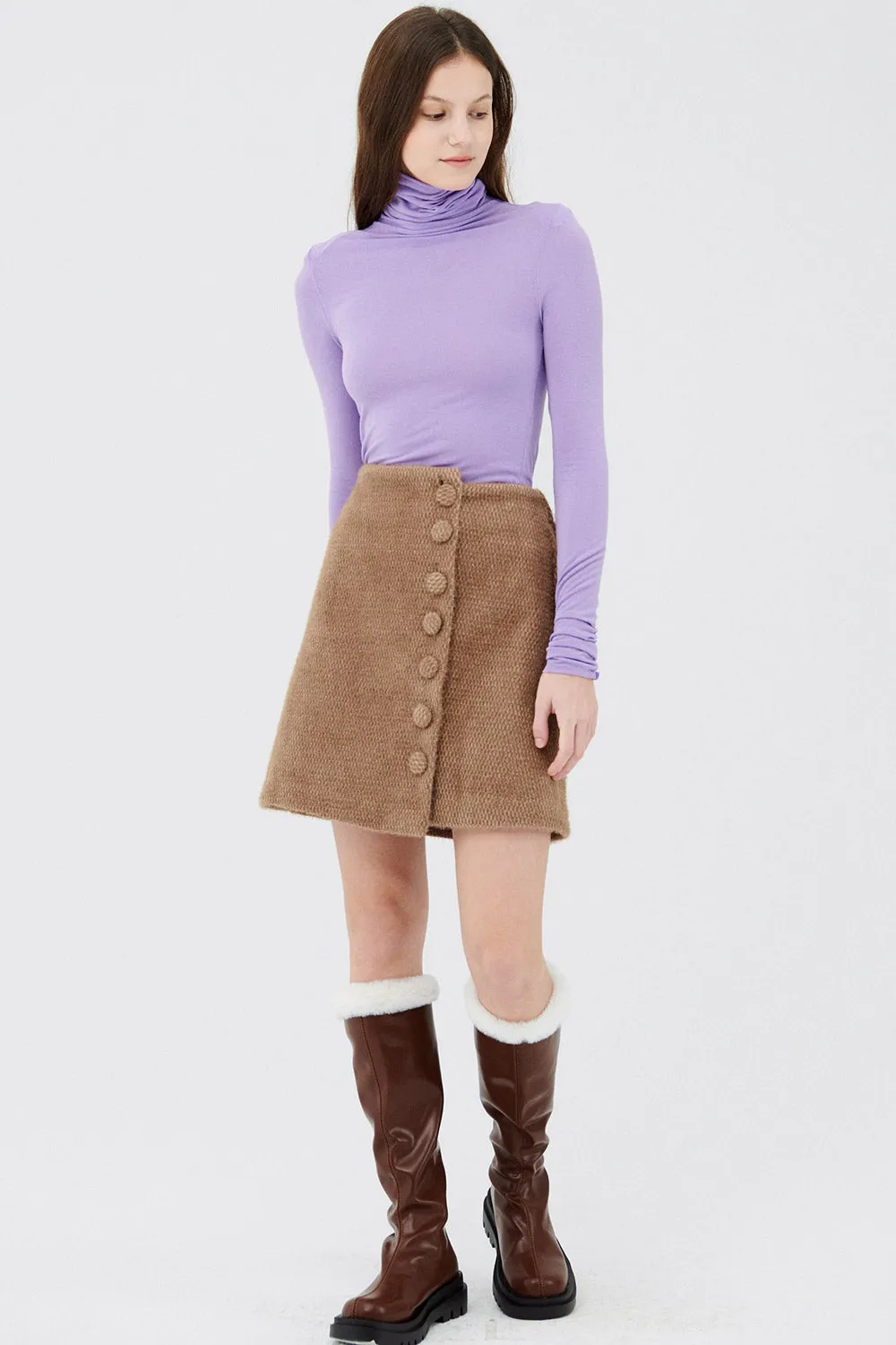 Zoe High Neck Long Sleeve Top sold by storets product image thumbnail 4