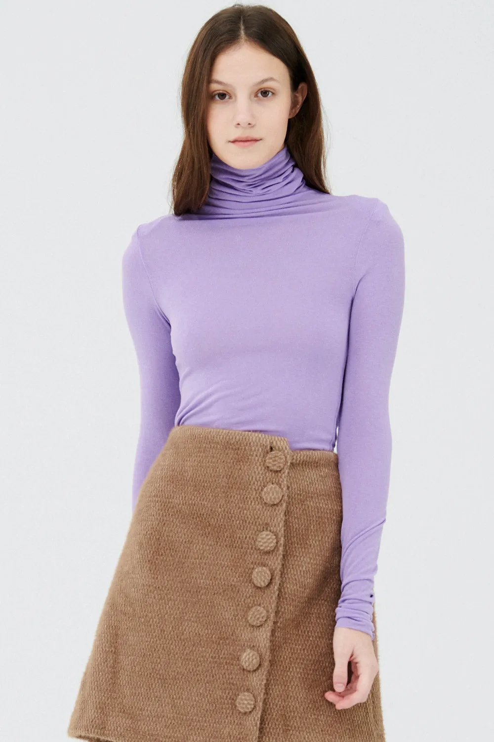 Zoe High Neck Long Sleeve Top sold by storets product image thumbnail 5