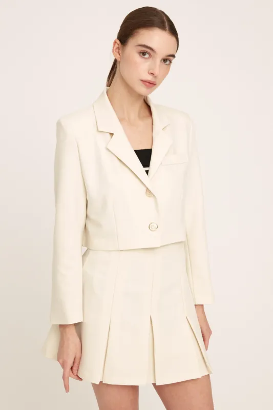 Amelia Cropped Blazer Jacket sold by storets