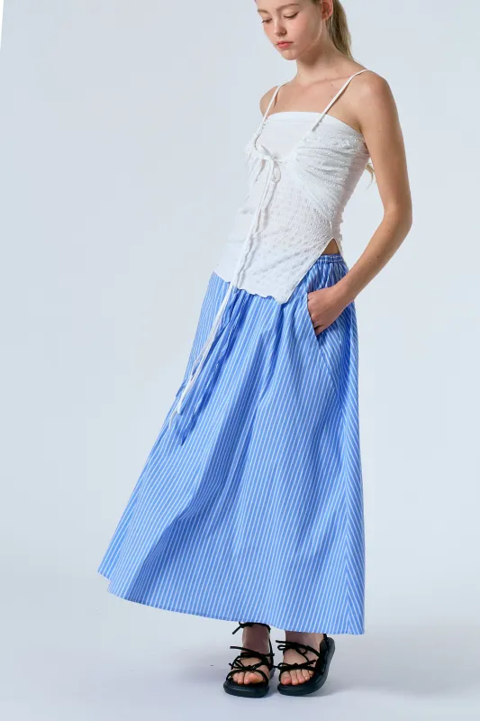 Julietta Striped Skirt sold by storets
