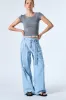 Alya Belted Wide Leg Jeans sold by storets